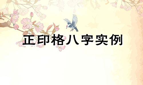 正印格八字实例 八字正印格的人命运怎么样