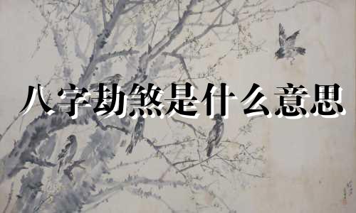 八字劫煞是什么意思 八字劫煞亡神