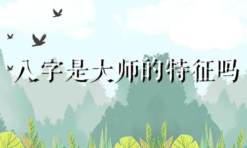 八字是大师的特征吗 八字界的大师