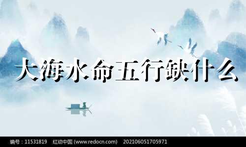 大海水命五行缺什么 大海水命的男人的命运