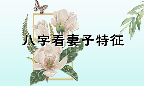 八字看妻子特征 八字里妻子代表什么?