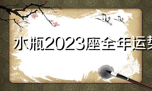 水瓶2023座全年运势 水瓶座2021到2023