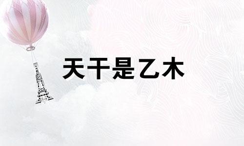 天干是乙木 十天干之乙木特性