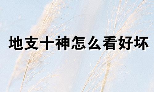 地支十神怎么看好坏 八字地支十神怎么看