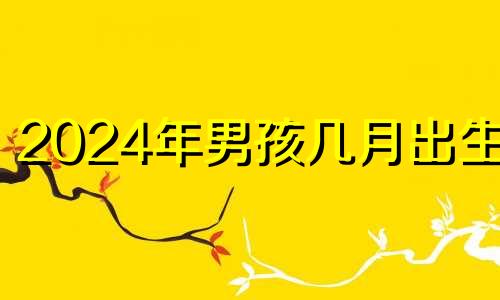 2024年男孩几月出生好 2024年出生好吗