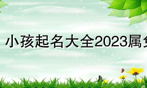 小孩起名大全2023属兔 小孩起名大全女孩