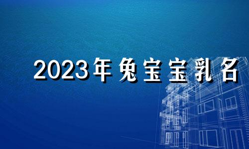 2023年兔宝宝乳名 2023年兔宝宝男孩