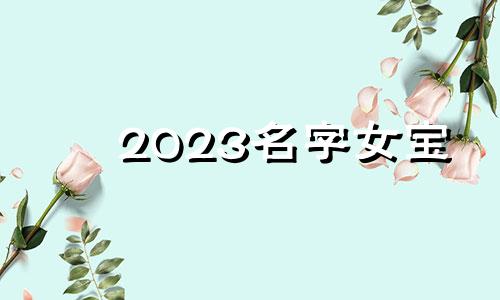 2023名字女宝 2030年女孩名字大全集