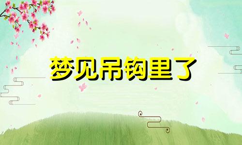 梦见吊钩里了 梦见吊钩升起