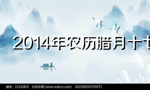 2014年农历腊月十七 2021年腊月十四出生