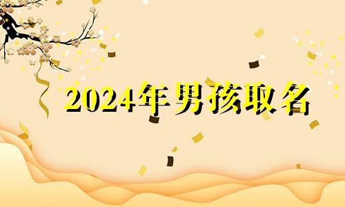 2024年男孩取名 2024年出生的宝宝