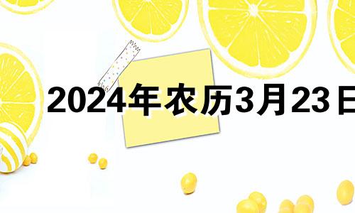 2024年农历3月23日 2023年正月二十四