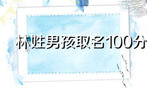 林姓男孩取名100分 林姓男孩取名字大全